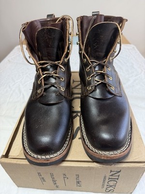 Nicks Robert Boot Brown Size 10.5/EE Men's