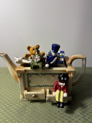 Rare Vintage Paul Carlow Design Toy Box Teapot.  Good Vintage Condition.