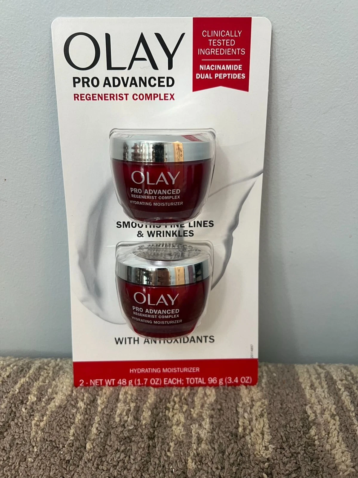 NEW Olay Pro Advanced Regenerist Complex Moisturizer Set (1.7 Fl Oz X 2 )