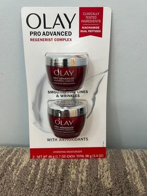 NEW Olay Pro Advanced Regenerist Complex Moisturizer Set (1.7 Fl Oz X 2 )