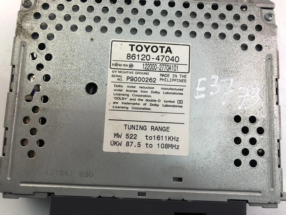 TOYOTA PRIUS Sedan W1 Musik-Player ohne GPS 86120-47040 14385902 - Bild 2 von 4