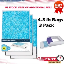 ScoopFree by PetSafe Blue Crystal Cat Litter Tray Refills, 4.5 lbs., Count of 3