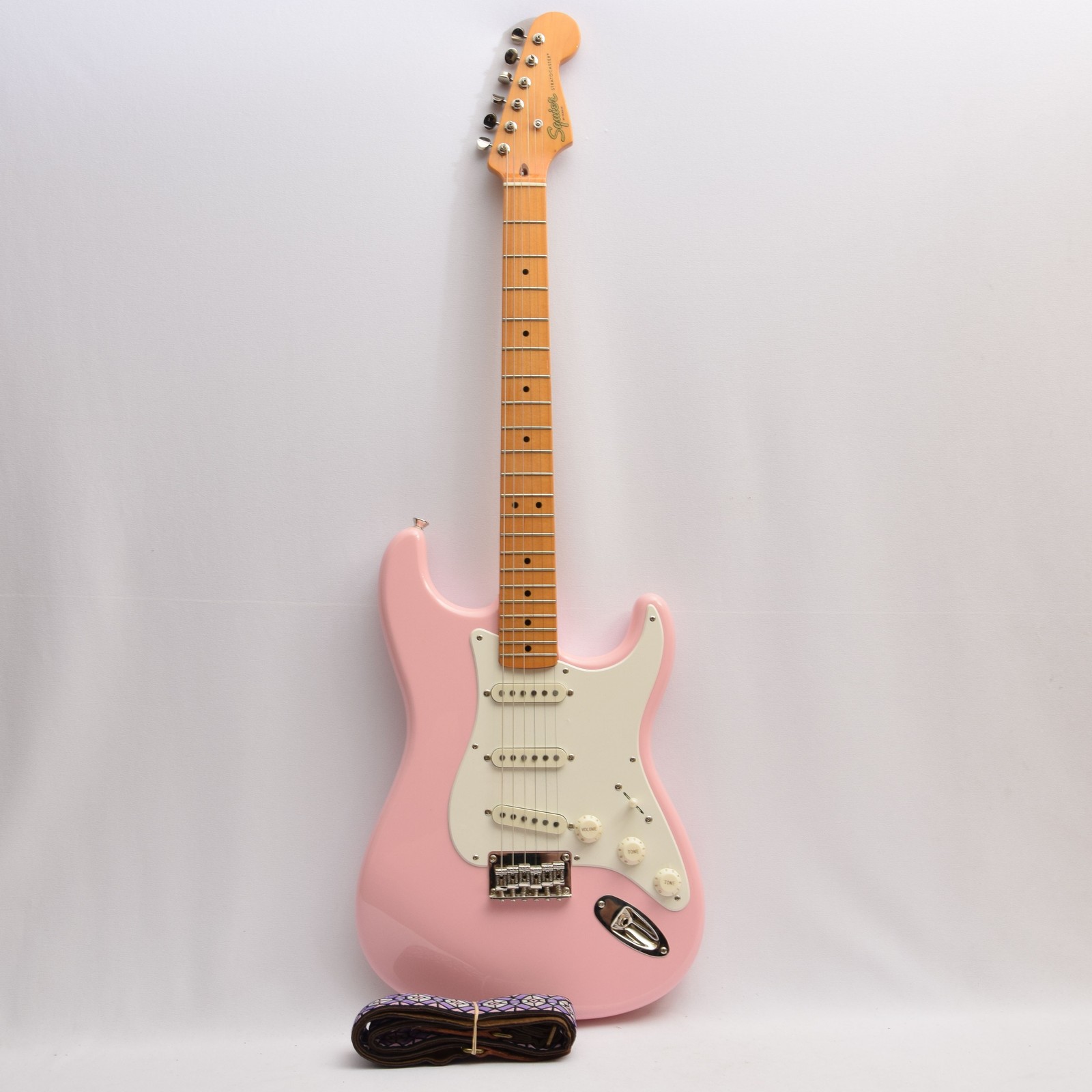 Fender Squier Classic Vibe 50s Stratocaster HT 6-String Guitar - Pink (U)