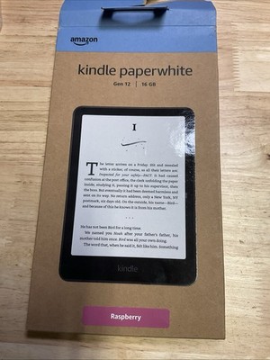 Amazon Kindle Paperwhite 12th Gen 16GB Raspberry Dim Warm light waterproof Case
