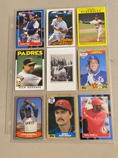9 MLB Hall of Famers Baseball Cards