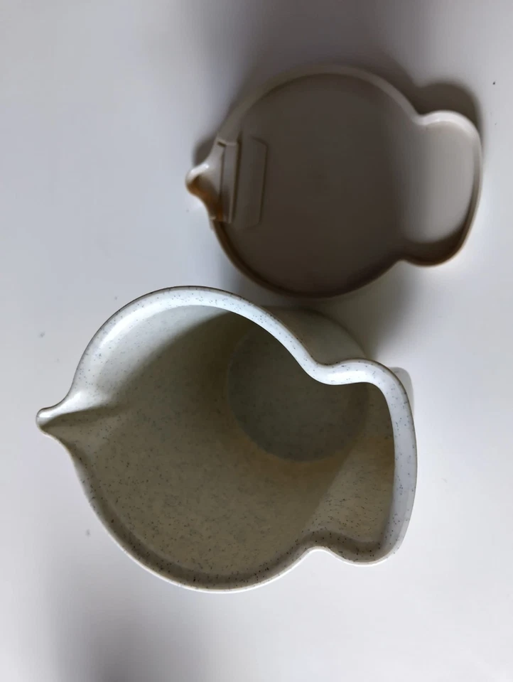 Tupperware Milchkännchen Sahnekännchen 574 weiß mit Deckel neu - Bild 2 von 4