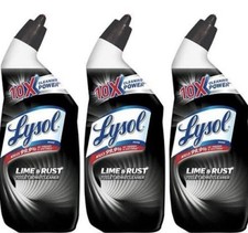 LYSOL Brand Disinfectant Toilet Bowl Cleaner w/Lime/Rust Remover 3X
