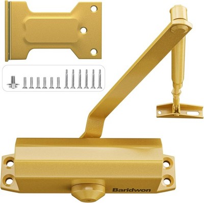 Door Closers Commercial, Hydraulic Door Closer with Hold Open, Heavy Duty Doo...