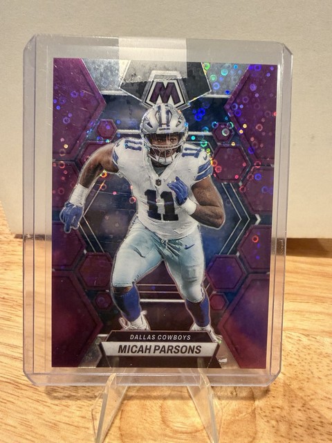 2023 Mosaic Micah Parsons Purple Disco /50 Cowboys No Huddle