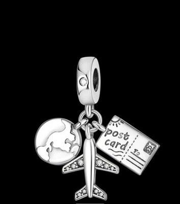 S925 Sterling Silber Charm und Anhänger Perle für Mädchen Frauen Frau Schwester Tochter