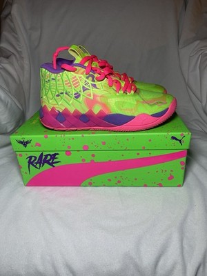 LaMelo Ball MB.01 Inverse Toxic Jr Purple Glimmer Knockout Pink