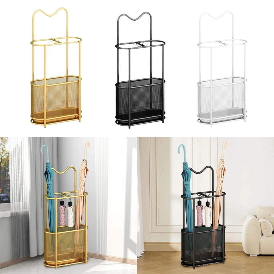 Porte-parapluies en métal, support de rangement pour porte d'armoire, - Photo 1/1