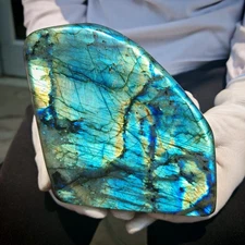 4.8LB Natural Labrador moonstone quartz free form mineral specimen  2200g