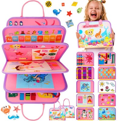 Toddler Busy Board, Montessori Toys for Year Old Girl Birthday