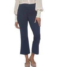 Felina Women  s Tummy Control Kick Crop Pants, Blue, L