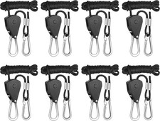 8Pcs 1/8" Kayak Tie Downs Rope Canoe Bow and Stern Tie Down Straps Adjustable...