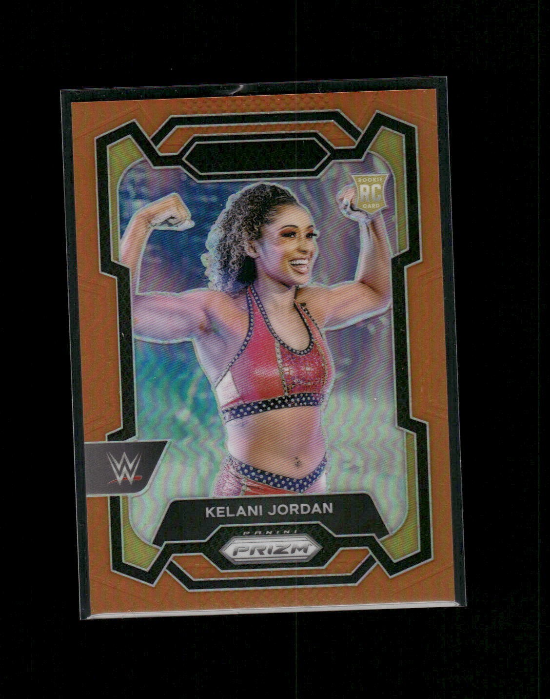 2024 Prizm WWE Kelani Jordan #127 Orange /99 (RC)