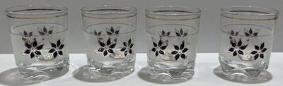 Set of 4 Decover Italy DeValBor Windrose Lowball Whiskey Glasses MCM 3.5'' Vtg