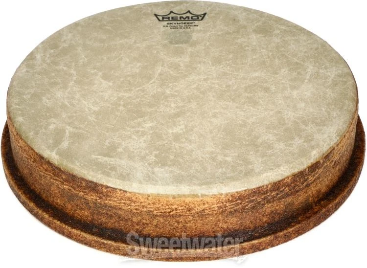 Cabezal de batería Remo Mondo Skyndeep beige Fiberskyn Djembe - 12 pulgadas Foto 3 de 4