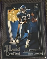 2025 Panini Silhouette Shaun Alexander Handcrafted Die Cut #3 Seattle Seahawks ￼