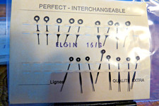 16S Elgin Blue Hour and Minute Hands- INTERCHAGEABLE
