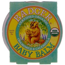 5 Pack Badger Baby Balm Tin, Chamomile and Calendula, 2 oz