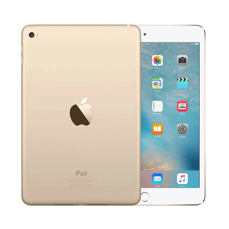 Apple iPad Mini 4th Generation 128GB Wi-Fi Only 7.9" - Gold A1538 - Image 2 of 2