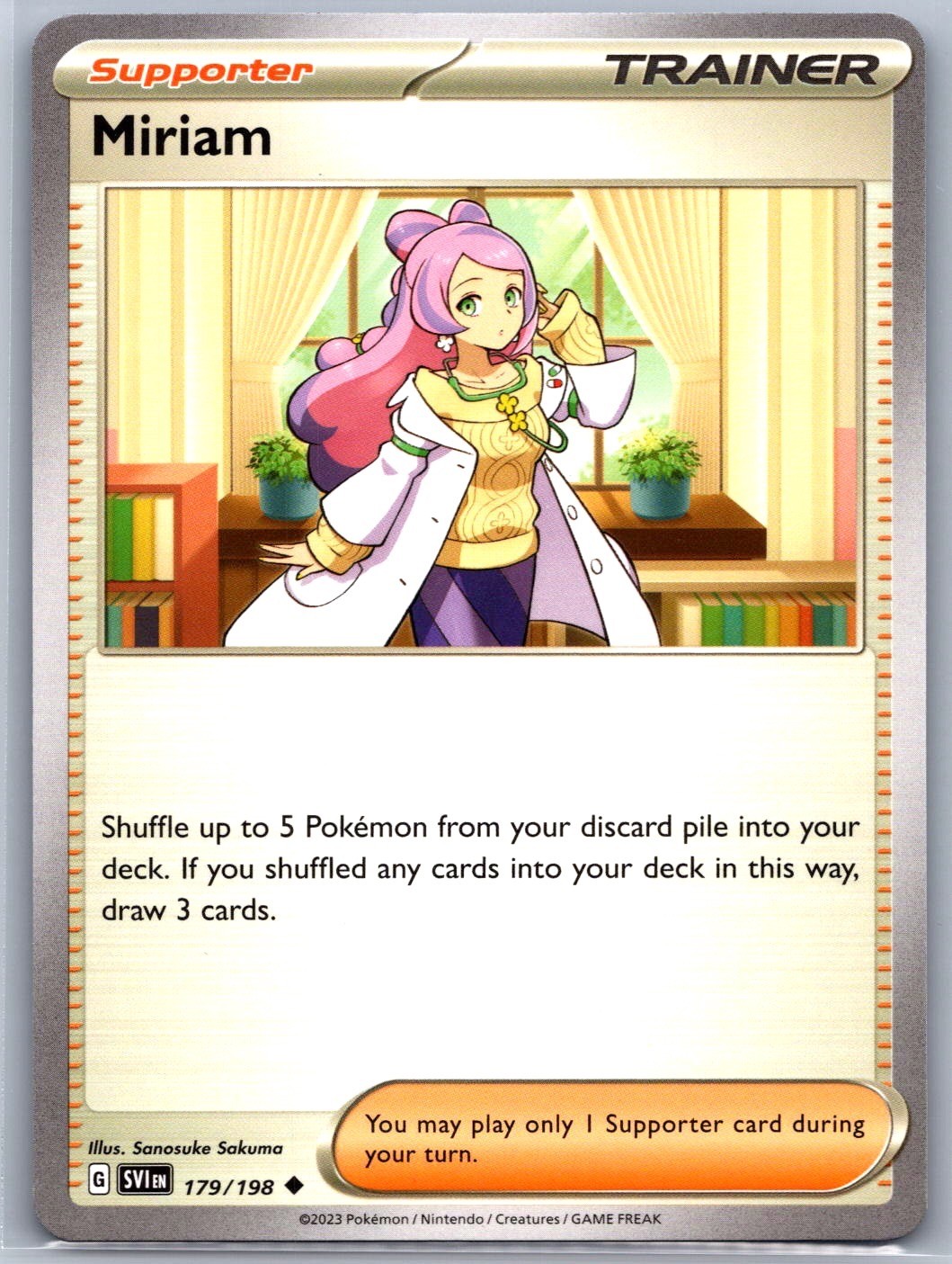 Miriam 179/198 Uncommon Scarlet & Violet Pokemon Near Mint