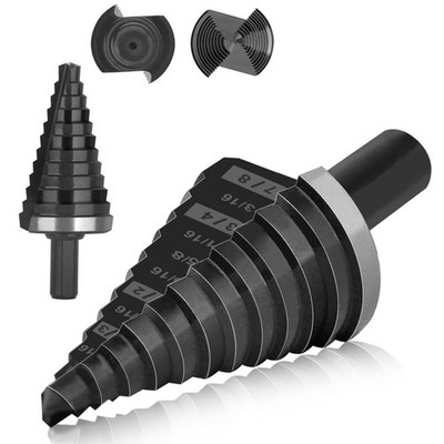 OXMUL M35 Step Drill Bit for Metal, 3/16 to 7/8, Cobalt Drill Bits, Extra-Hea...