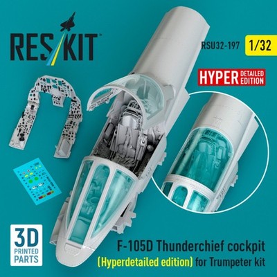 Reskit RSU32-0197 1:32 F-105D Thunderchief cockpit (Hyperdetailed edition)
