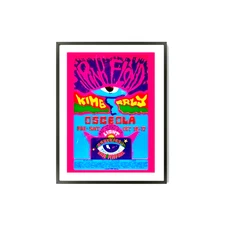 Pink Floyd Psychedelic Art Concert Flyer Poster 1960s Design A3 Size Japan