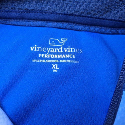 Vineyard Vines Boys Blue Long Sleeve Performance Shirt - Size XL (18) - Picture 11 of 11