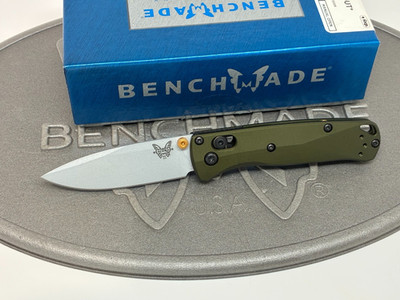 Benchmade 533SL-10 Mini Bugout S90V Woodland Green Aluminum AXIS Folding Knife