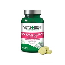 Vet's Best Seasonal Allergy Chewable Tablets for Dogs 60 Count Relief