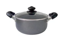 Bene Casa BC-40632 3 qt. Capacity Black Aluminum Dutch Oven 8 Dia. x 3.5 H in.
