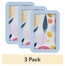  3 pack  4x6 Rounded Basic Light Blue Decorative Tabletop Picture Frame