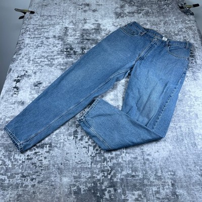 Vtg Levi Strauss & CO 560 38x32 Jeans  Loose Fit Tapered Leg Blue Wash Denim