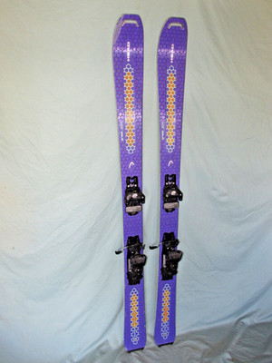 HEAD Great Joy women's skis 163cm w Tyrolia Attack 13 DEMO adjustable bindings ~