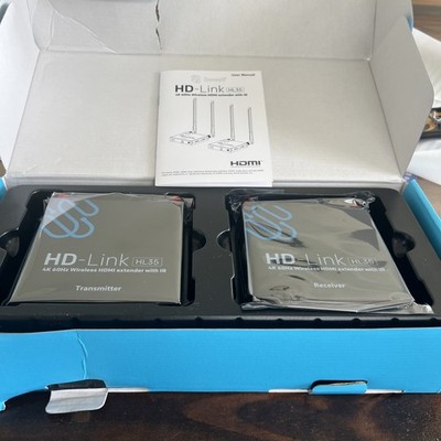 Sewell 4K 60Hz 18Gbps Wireless HDMI Extender HD-Link HL35, 4K UHD up to 100ft