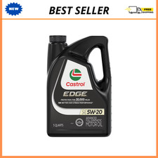 Castrol EDGE 5W-20 Advanced Full Synthetic Motor Oil 5 Quarts Premium Engine Oil 22.39 per gallon