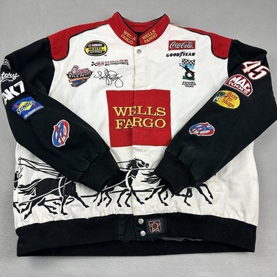 Kyle Petty Jacket Men 4XL Wells Fargo Horse Carriage AOP Patches 