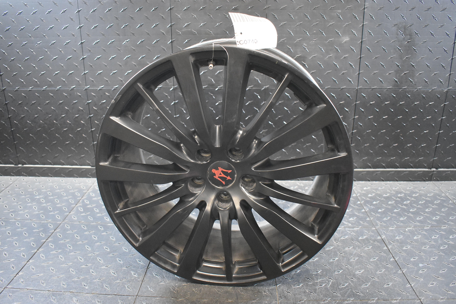 2015 Maserati Ghibli 19 x 8.5 Black Aluminum 15 Spoke Wheel OEM