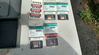 Over 8000 pcs of Panduit Electrical Wire Markers and Labels- With Carrying Case