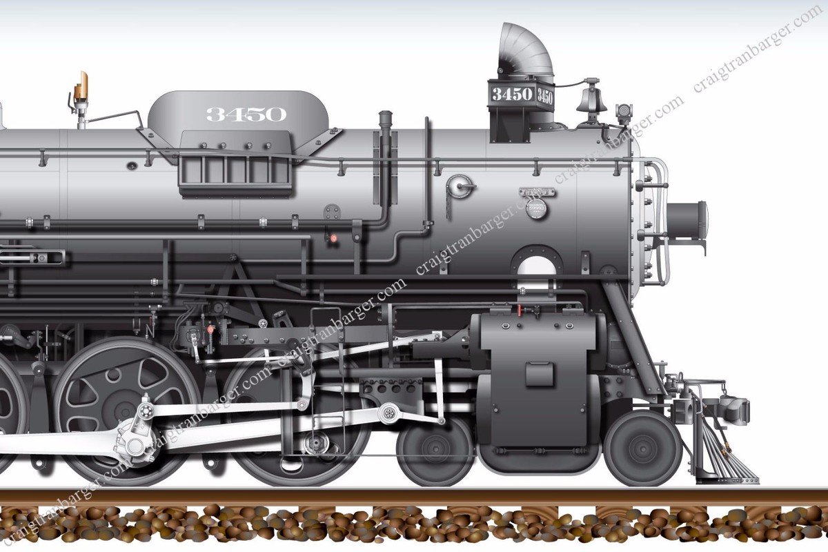 train,4-6-4,Santa Fe,Topeka,Hudson,Locomotive,Steam Engine