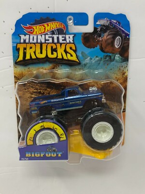 Hot Wheels Monster Trucks Bigfoot 4x4x4 1:64 Diecast | eBay