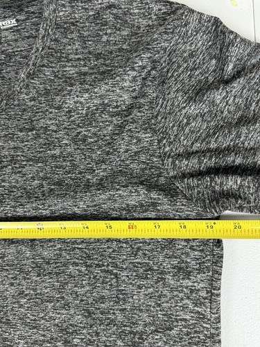 RBX Mens Performance Quick Dry Short Sleeve Active Tee Size M Blk/Gray Polyester - Picture 4 of 6