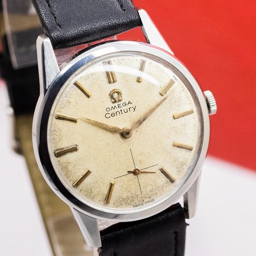 1959's OMEGA CENTURY 14391-5 CAL. 268 STAINLESS STEEL MANUAL WIND MEN'S WATCH