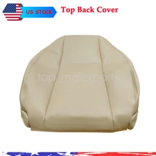 Driver or Passenger Top Back Leather Seat Cover Tan For 07-14 Cadillac Escalade
