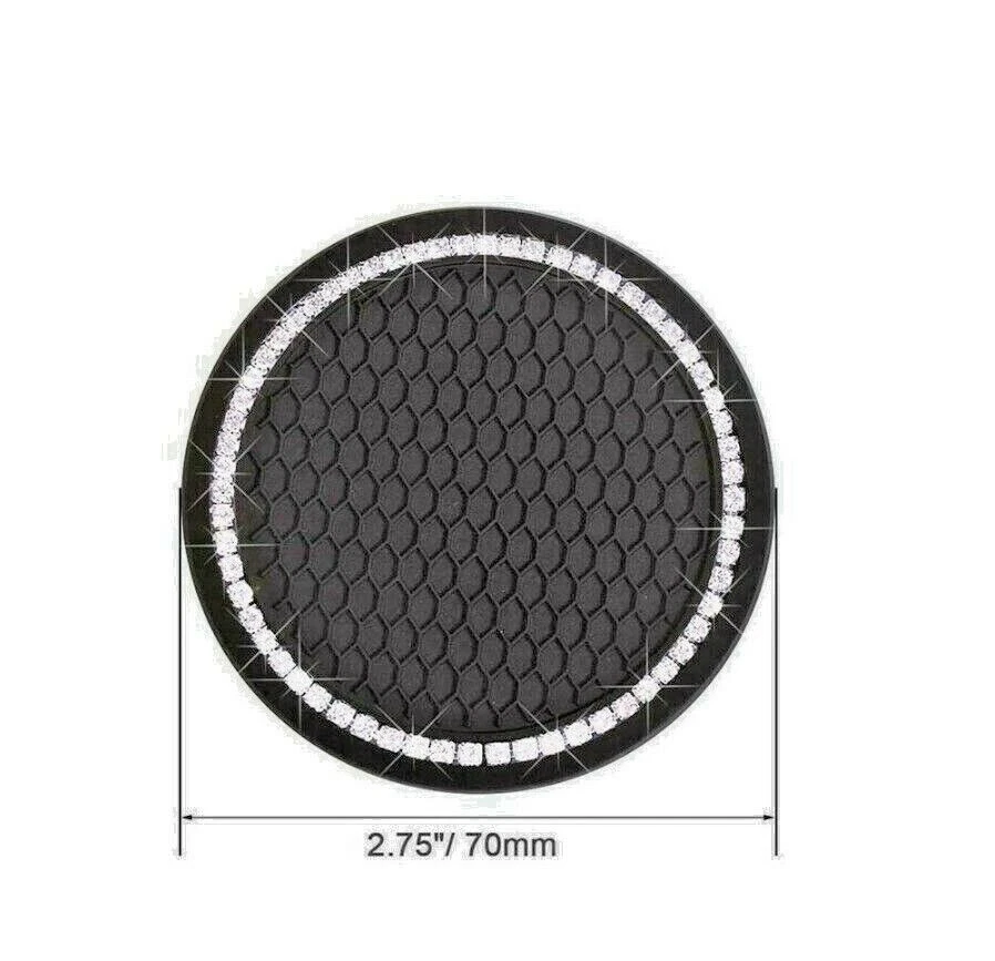 2x Anti-Slip Mat Coaster Insert Car Van Silicone Diamond Cup Holder UK Seller - Image 3 of 4