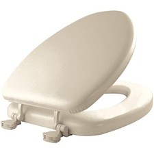 Mayfair 115EC 006 Removable Soft Toilet Seat that will Never Loosen, ELONGATED -